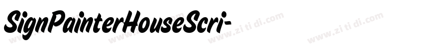 SignPainterHouseScri字体转换