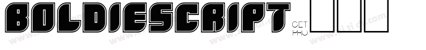 BOLDIESCRIPT字体转换