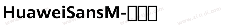 HuaweiSansM字体转换