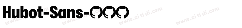 Hubot-Sans字体转换