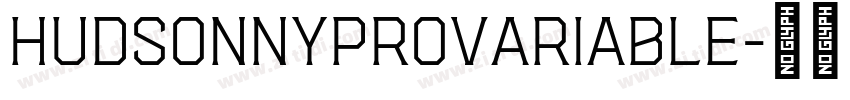 HudsonNYProVariable字体转换