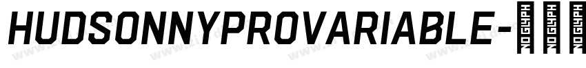 HudsonNYProVariable字体转换