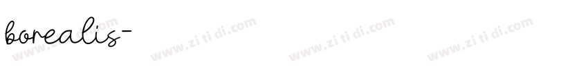 borealis字体转换