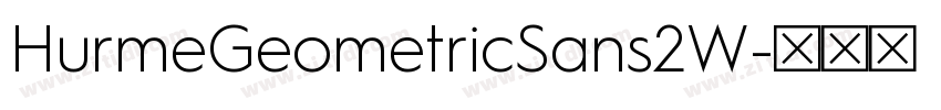 HurmeGeometricSans2W字体转换