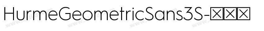 HurmeGeometricSans3S字体转换 HurmeGeometricSans3S字体转换