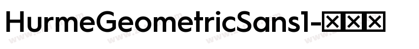 HurmeGeometricSans1字体转换