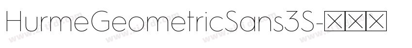 HurmeGeometricSans3S字体转换 HurmeGeometricSans3S字体转换