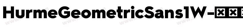 HurmeGeometricSans1W字体转换