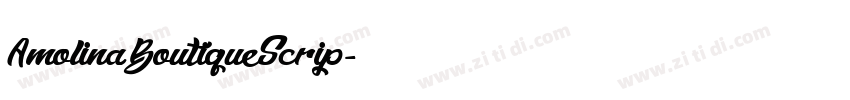AmolinaBoutiqueScrip字体转换