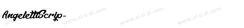 AngelettiScrip字体转换