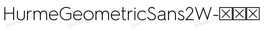 HurmeGeometricSans2W字体转换
