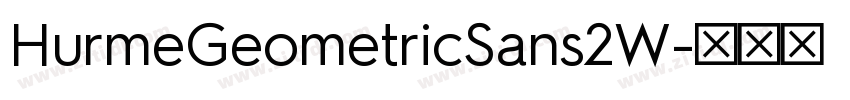 HurmeGeometricSans2W字体转换