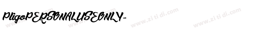 PligoPERSONALUSEONLY字体转换