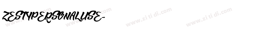 ZESTYPERSONALUSE字体转换