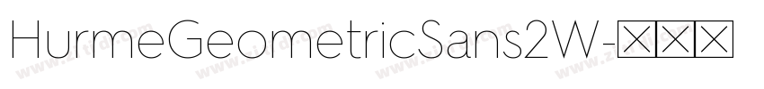 HurmeGeometricSans2W字体转换