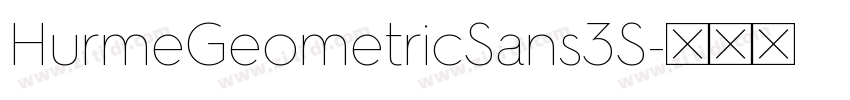 HurmeGeometricSans3S字体转换 HurmeGeometricSans3S字体转换