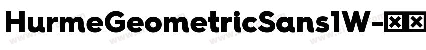HurmeGeometricSans1W字体转换