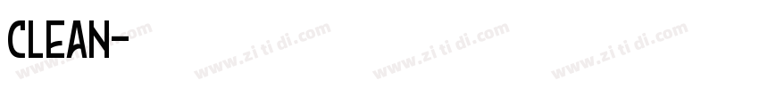 clean字体转换