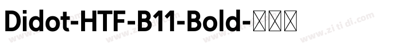 Didot-HTF-B11-Bold字体转换