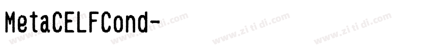 MetaCELFCond字体转换