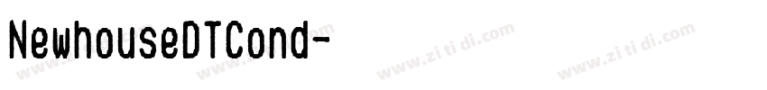 NewhouseDTCond字体转换