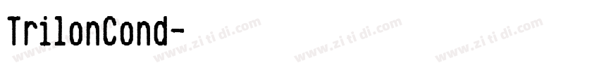 TrilonCond字体转换