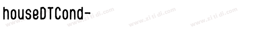 houseDTCond字体转换