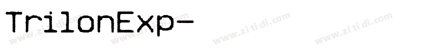 TrilonExp字体转换