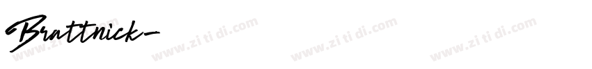 Brattnick字体转换