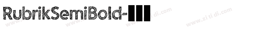 RubrikSemiBold字体转换