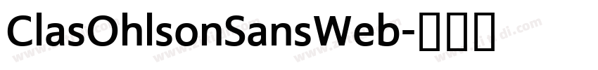 ClasOhlsonSansWeb字体转换