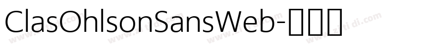 ClasOhlsonSansWeb字体转换