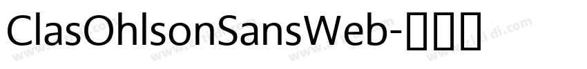 ClasOhlsonSansWeb字体转换