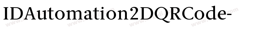 IDAutomation2DQRCode字体转换