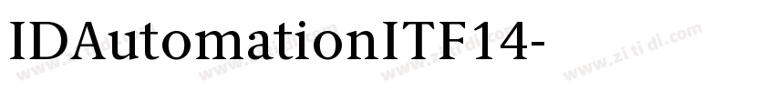 IDAutomationITF14字体转换