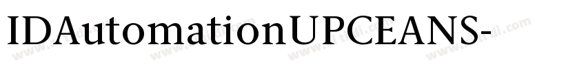 IDAutomationUPCEANS字体转换
