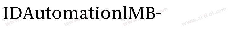 IDAutomationlMB字体转换