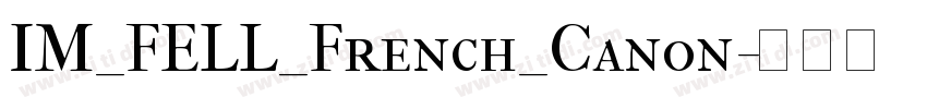 IM_FELL_French_Canon字体转换