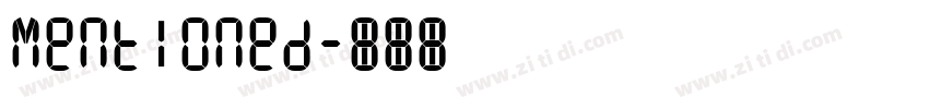 Mentioned字体转换