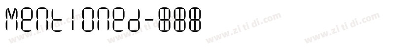 Mentioned字体转换