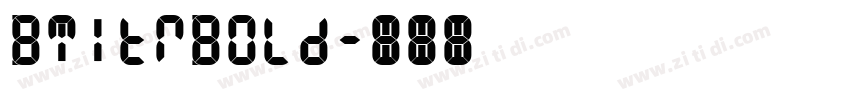 BTitrBold字体转换