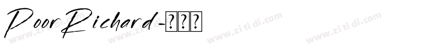 PoorRichard字体转换