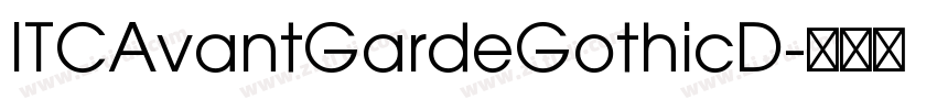 ITCAvantGardeGothicD字体转换