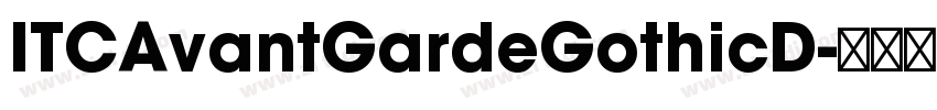 ITCAvantGardeGothicD字体转换