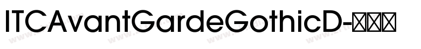 ITCAvantGardeGothicD字体转换