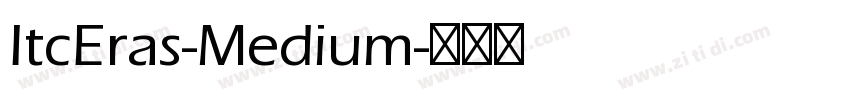 ItcEras-Medium字体转换