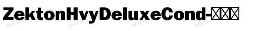 ZektonHvyDeluxeCond字体转换
