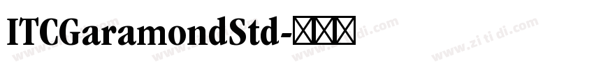 ITCGaramondStd字体转换 ITCGaramondStd字体转换