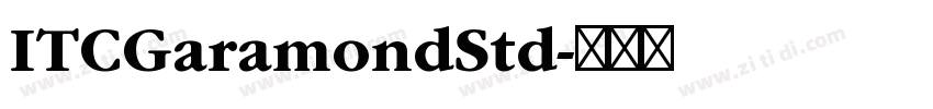 ITCGaramondStd字体转换 ITCGaramondStd字体转换