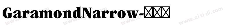 GaramondNarrow字体转换